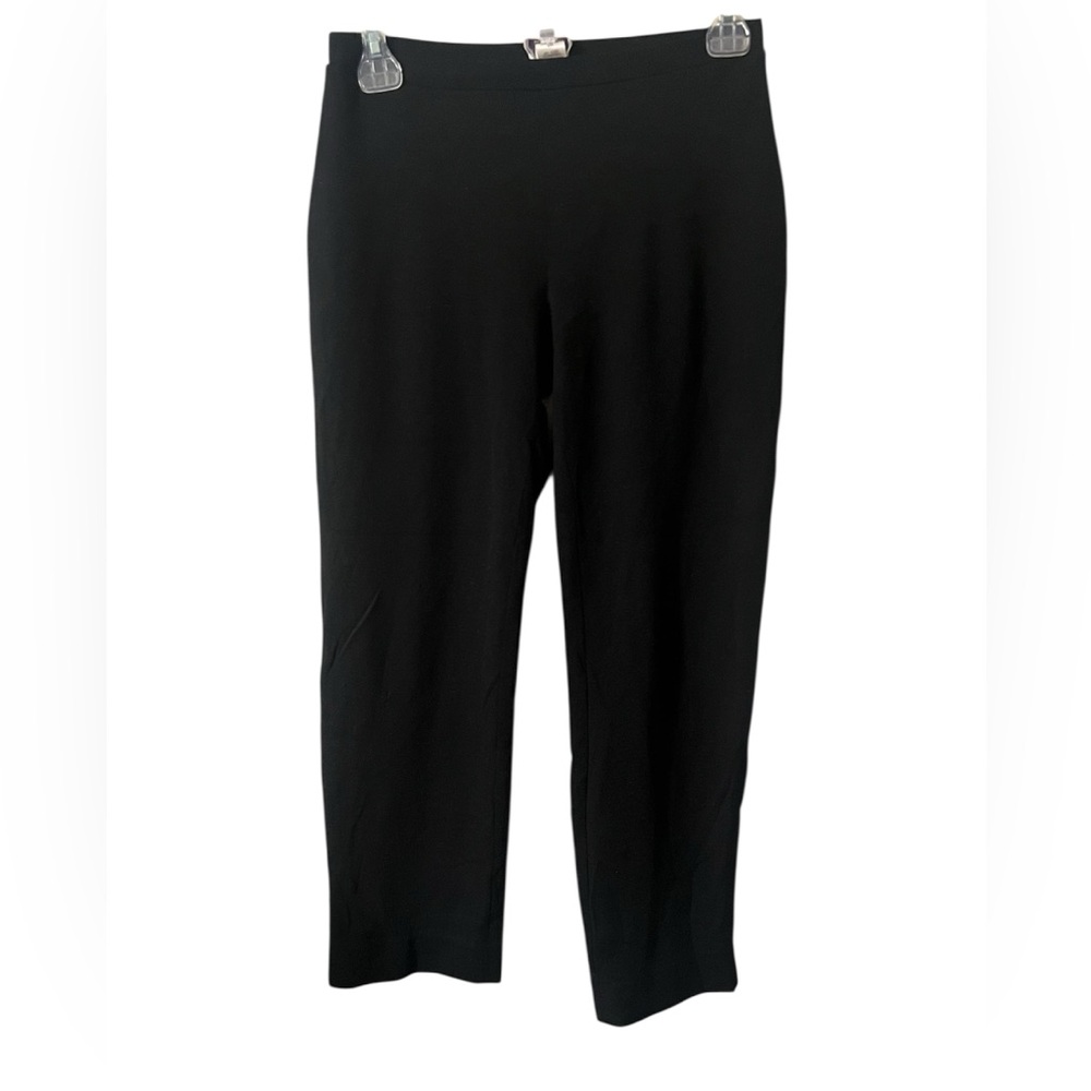Vintage luxury Margaret O’Leary Black wool knit pull on Pants P